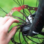 Freni di una mtb dall'alto