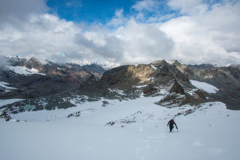 Panorama della strada verso il Dreiländerspitze
