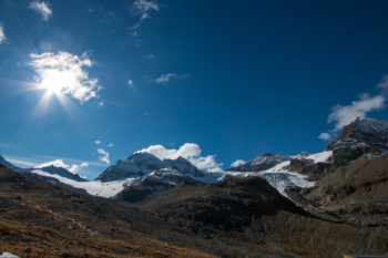 La vista dal rifugio Wiesbadener.