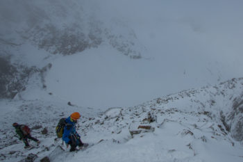 L'ascensione alla vetta del Piz Buin
