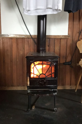 La stufa di un rifugio