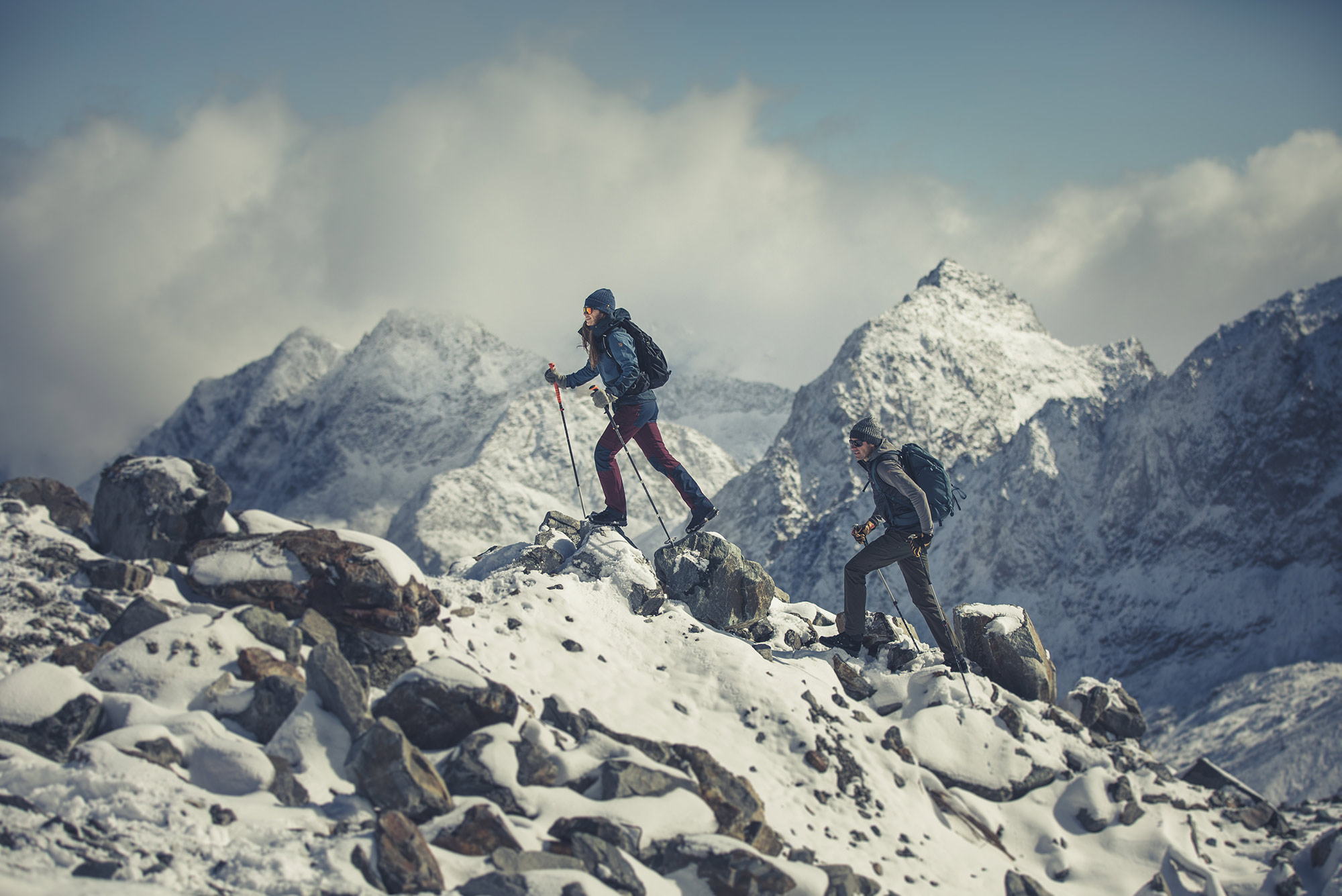Gli scarponi da trekking invernali non devono solo essere ben foderati e impermeabili, ma devono anche avere un buon grip.