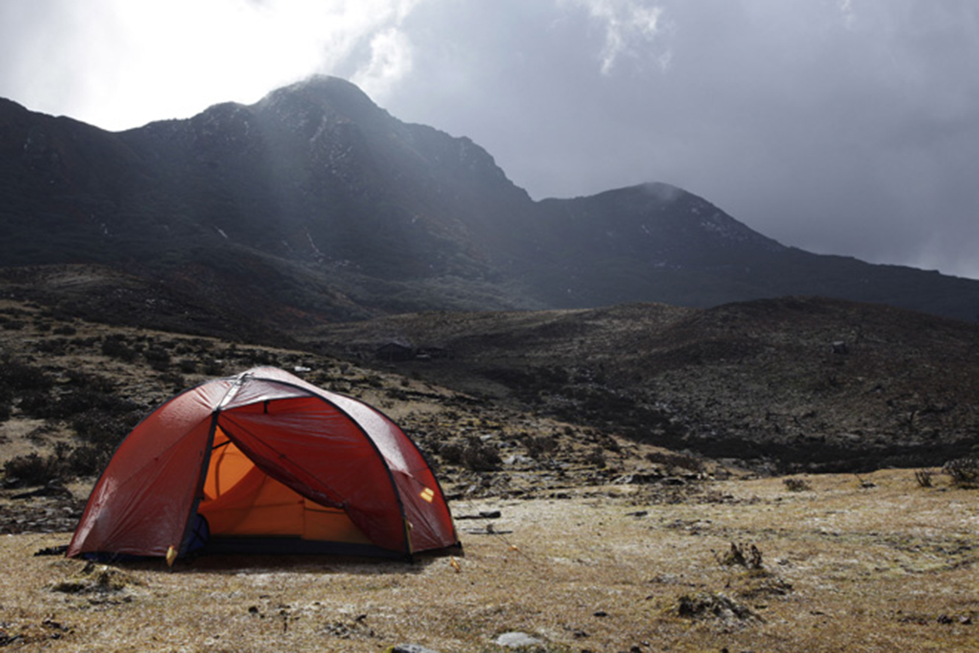 Temporale in tenda Exped