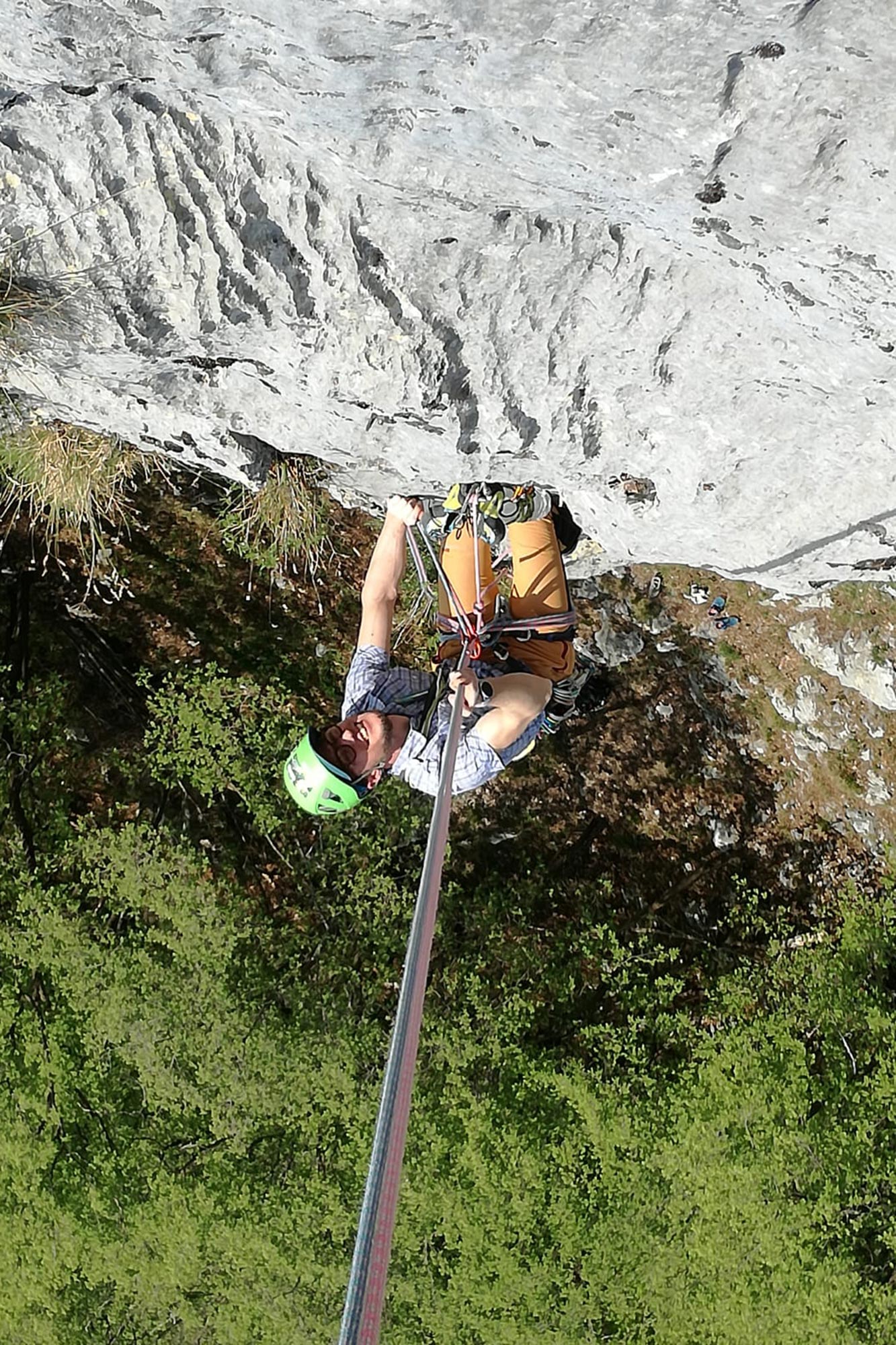 Falesia dell'Antimedale - climber Luigi Peverelli
