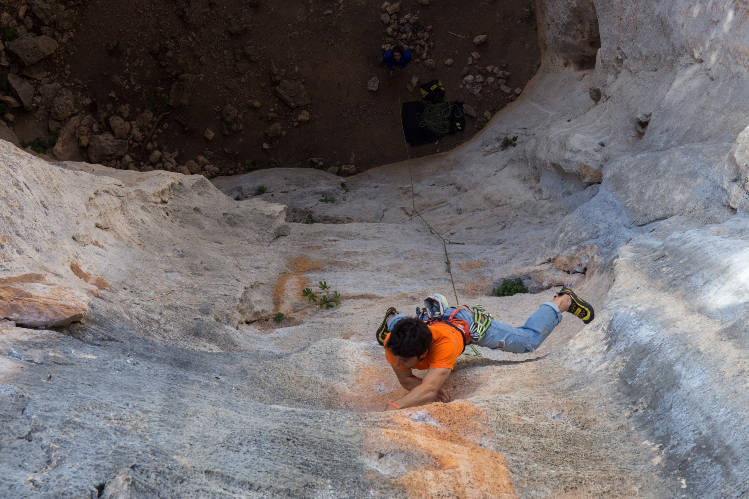 Lubna (7b), alla Grotta dell'Edera di Monte Sordo